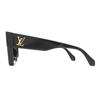 ルイヴィトン LOUIS VUITTON サイクロン Z1578E ブラック アセテート スワロフスキー サングラス ゴールド金具 黒
