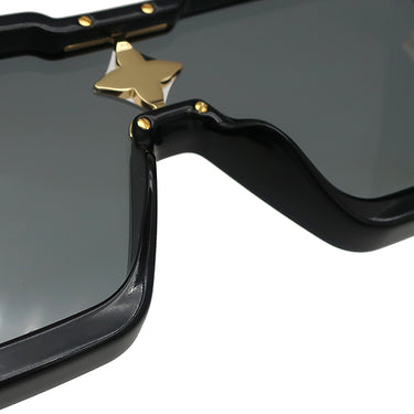 ルイヴィトン LOUIS VUITTON サイクロン Z1578E ブラック アセテート スワロフスキー サングラス ゴールド金具 黒