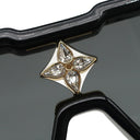 ルイヴィトン LOUIS VUITTON サイクロン Z1578E ブラック アセテート スワロフスキー サングラス ゴールド金具 黒