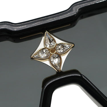 ルイヴィトン LOUIS VUITTON サイクロン Z1578E ブラック アセテート スワロフスキー サングラス ゴールド金具 黒