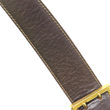 フェンディ FENDI ズッカ ブラウン×ダークブラウン キャンバス レザー ショルダーバッグ ゴールド金具 茶 FF 肩掛け