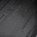 バーバリー BURBERRY ノバチェック ベージュ×ブラック キャンバス レザー ショルダーバッグ シルバー金具 黒