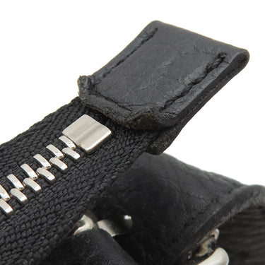 バーバリー BURBERRY ノバチェック ベージュ×ブラック キャンバス レザー ショルダーバッグ シルバー金具 黒