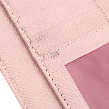 ブルガリ BVLGARI ブルガリブルガリ 30413 ピンク グレインレザー 長財布 シルバー金具 二つ折り