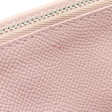 ブルガリ BVLGARI ブルガリブルガリ 30413 ピンク グレインレザー 長財布 シルバー金具 二つ折り