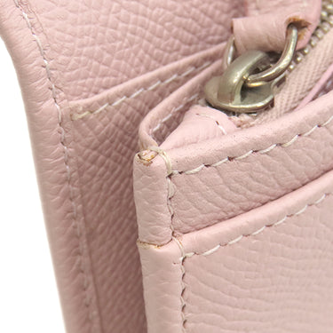 ブルガリ BVLGARI ブルガリブルガリ 30413 ピンク グレインレザー 長財布 シルバー金具 二つ折り