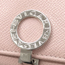 ブルガリ BVLGARI ブルガリブルガリ 30413 ピンク グレインレザー 長財布 シルバー金具 二つ折り