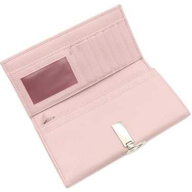 ブルガリ BVLGARI ブルガリブルガリ 30413 ピンク グレインレザー 長財布 シルバー金具 二つ折り