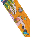 エルメス HERMES ツイリー オレンジヴィフ×ジョーヌヴィフ シルク スカーフ 【LA SOURCE DE PEGASE/ペガサスの源泉】