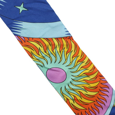 エルメス HERMES ツイリー オレンジヴィフ×ジョーヌヴィフ シルク スカーフ 【LA SOURCE DE PEGASE/ペガサスの源泉】