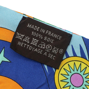 エルメス HERMES ツイリー オレンジヴィフ×ジョーヌヴィフ シルク スカーフ 【LA SOURCE DE PEGASE/ペガサスの源泉】