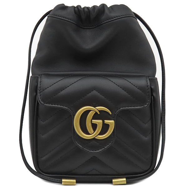 グッチ GUCCI GGマーモント キルティング ミニ バケットバッグ 246433