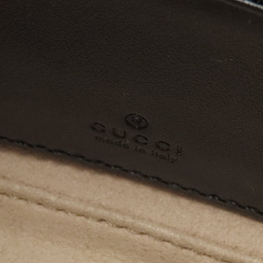 グッチ GUCCI GGマーモント キルティング ミニ バケットバッグ 246433 ブラック レザー ショルダーバッグ ヴィンテージ金具 黒 チェーンショルダー