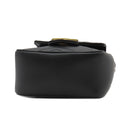 グッチ GUCCI GGマーモント キルティング ミニ バケットバッグ 246433 ブラック レザー ショルダーバッグ ヴィンテージ金具 黒 チェーンショルダー