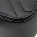 グッチ GUCCI GGマーモント キルティング ミニ バケットバッグ 246433 ブラック レザー ショルダーバッグ ヴィンテージ金具 黒 チェーンショルダー