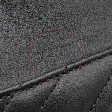 グッチ GUCCI GGマーモント キルティング ミニ バケットバッグ 246433 ブラック レザー ショルダーバッグ ヴィンテージ金具 黒 チェーンショルダー