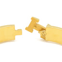 エルメス HERMES クリックH PM ホワイト×ゴールド GP エナメル ブレスレット ゴールド金具 Hブレス