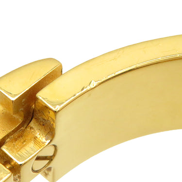 エルメス HERMES クリックH PM ホワイト×ゴールド GP エナメル ブレスレット ゴールド金具 Hブレス