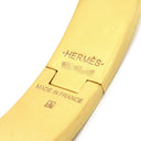 エルメス HERMES クリックH PM ホワイト×ゴールド GP エナメル ブレスレット ゴールド金具 Hブレス