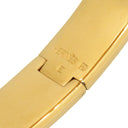 エルメス HERMES クリックH PM イエロー×ゴールド GP エナメル ブレスレット ゴールド金具 Hブレス