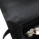エルメス HERMES ケリーウォレット ロング ブラック ヴォーエプソン 長財布 シルバー金具 黒