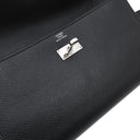 エルメス HERMES ケリーウォレット ロング ブラック ヴォーエプソン 長財布 シルバー金具 黒