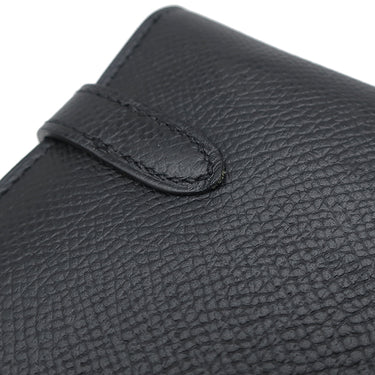 エルメス HERMES ケリーウォレット ロング ブラック ヴォーエプソン 長財布 シルバー金具 黒