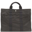 エルメス HERMES エールライントート MM グレー キャンバス トートバッグ シルバー金具 鍵・カデナ欠品