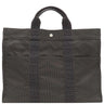 エルメス HERMES エールライントート MM グレー キャンバス トートバッグ シルバー金具 鍵・カデナ欠品