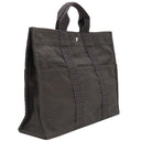 エルメス HERMES エールライントート MM グレー キャンバス トートバッグ シルバー金具 鍵・カデナ欠品