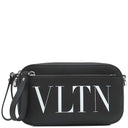 ヴァレンティノ VALENTINO VLTN ロゴ 1Y2B0954WJW ブラック レザー 2WAYバッグ シルバー金具 黒 ショルダー ボディバッグ
