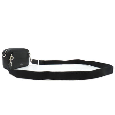 ヴァレンティノ VALENTINO VLTN ロゴ 1Y2B0954WJW ブラック レザー 2WAYバッグ シルバー金具 黒 ショルダー ボディバッグ