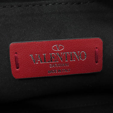 ヴァレンティノ VALENTINO VLTN ロゴ 1Y2B0954WJW ブラック レザー 2WAYバッグ シルバー金具 黒 ショルダー ボディバッグ