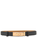 エルメス HERMES ケリー ブラック×ゴールド ヴォーエプソン GP ベルト ローズゴールド金具 新品 未使用 黒 茶 ターンロック金具 スライド調節