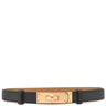 エルメス HERMES ケリー ブラック×ゴールド ヴォーエプソン GP ベルト ローズゴールド金具 新品 未使用 黒 茶 ターンロック金具 スライド調節