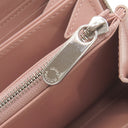 ルイヴィトン LOUIS VUITTON ジッピー ウォレット M80555 スノー モノグラムマヒナ 長財布 シルバー金具 ラウンドファスナー ピンク バイカラー