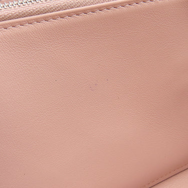 ルイヴィトン LOUIS VUITTON ジッピー ウォレット M80555 スノー モノグラムマヒナ 長財布 シルバー金具 ラウンドファスナー ピンク バイカラー
