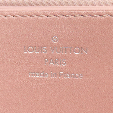 ルイヴィトン LOUIS VUITTON ジッピー ウォレット M80555 スノー モノグラムマヒナ 長財布 シルバー金具 ラウンドファスナー ピンク バイカラー