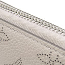 ルイヴィトン LOUIS VUITTON ジッピー ウォレット M80555 スノー モノグラムマヒナ 長財布 シルバー金具 ラウンドファスナー ピンク バイカラー