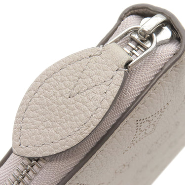 ルイヴィトン LOUIS VUITTON ジッピー ウォレット M80555 スノー モノグラムマヒナ 長財布 シルバー金具 ラウンドファスナー ピンク バイカラー