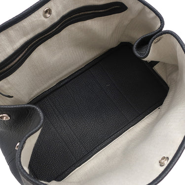 エルメス HERMES ガーデンパーティーPM ブラック ネゴンダ トートバッグ シルバー金具 黒