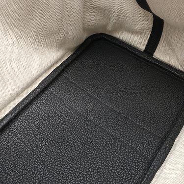 エルメス HERMES ガーデンパーティーPM ブラック ネゴンダ トートバッグ シルバー金具 黒