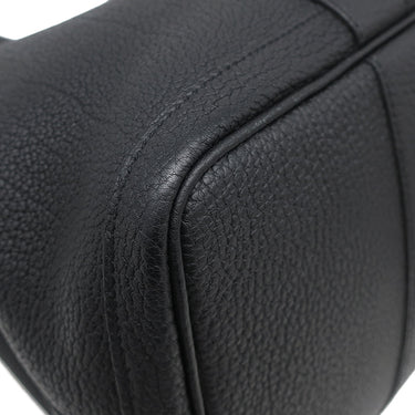 エルメス HERMES ガーデンパーティーPM ブラック ネゴンダ トートバッグ シルバー金具 黒