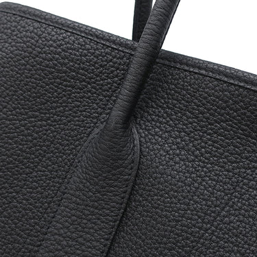 エルメス HERMES ガーデンパーティーPM ブラック ネゴンダ トートバッグ シルバー金具 黒