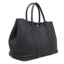 エルメス HERMES ガーデンパーティーPM ブラック ネゴンダ トートバッグ シルバー金具 黒