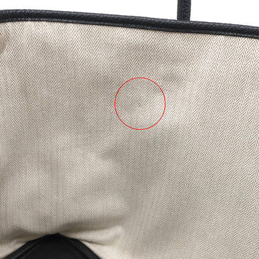 エルメス HERMES ガーデンパーティーPM ブラック ネゴンダ トートバッグ シルバー金具 黒