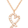 ティファニー Tiffany & Co ラビングハート ダイヤ ローズゴールド K18YG ダイヤモンド ネックレス ピンクゴールド パロマ ピカソ