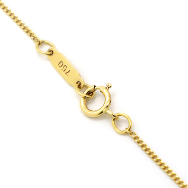 ティファニー Tiffany & Co オープンリーフ 1Pダイヤ イエローゴールド K18YG ダイヤモンド ネックレス ハートリーフ 18K T&Co.