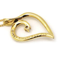 ティファニー Tiffany & Co オープンリーフ 1Pダイヤ イエローゴールド K18YG ダイヤモンド ネックレス ハートリーフ 18K T&Co.