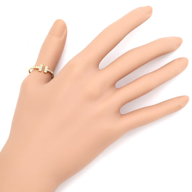 ティファニー Tiffany & Co Tワイヤー ピンクゴールド K18PG ダイヤモンド リング 指輪 Au750 18K 18金 15号